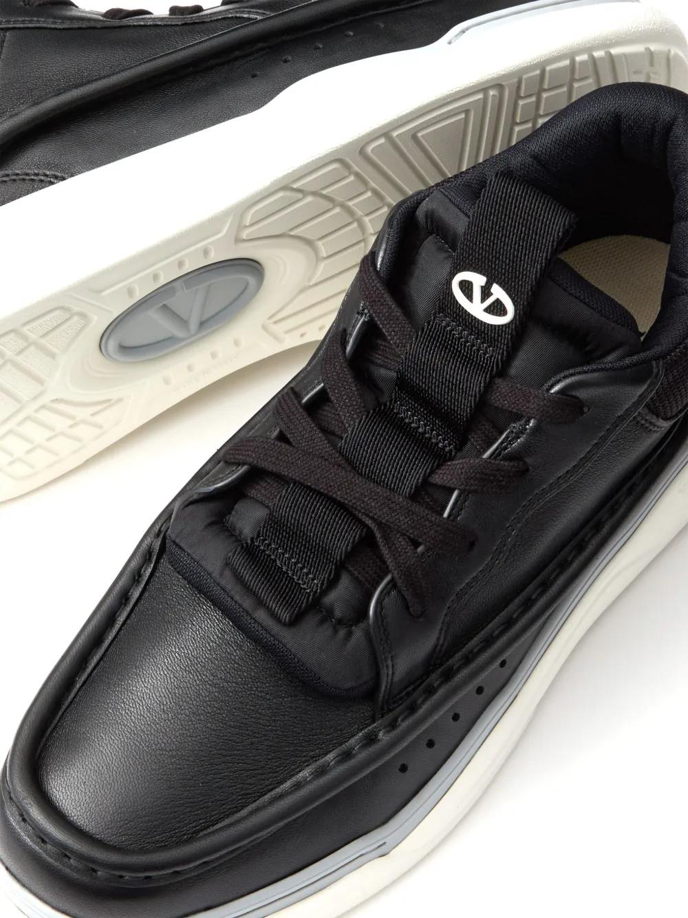 leather low-top sneakers Product Image