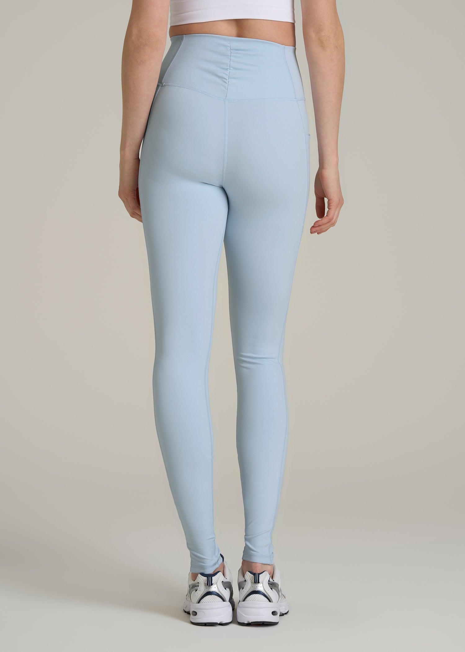 Balance Cinched Back Pocket Legging for Tall Women in Ice Blue Female Product Image