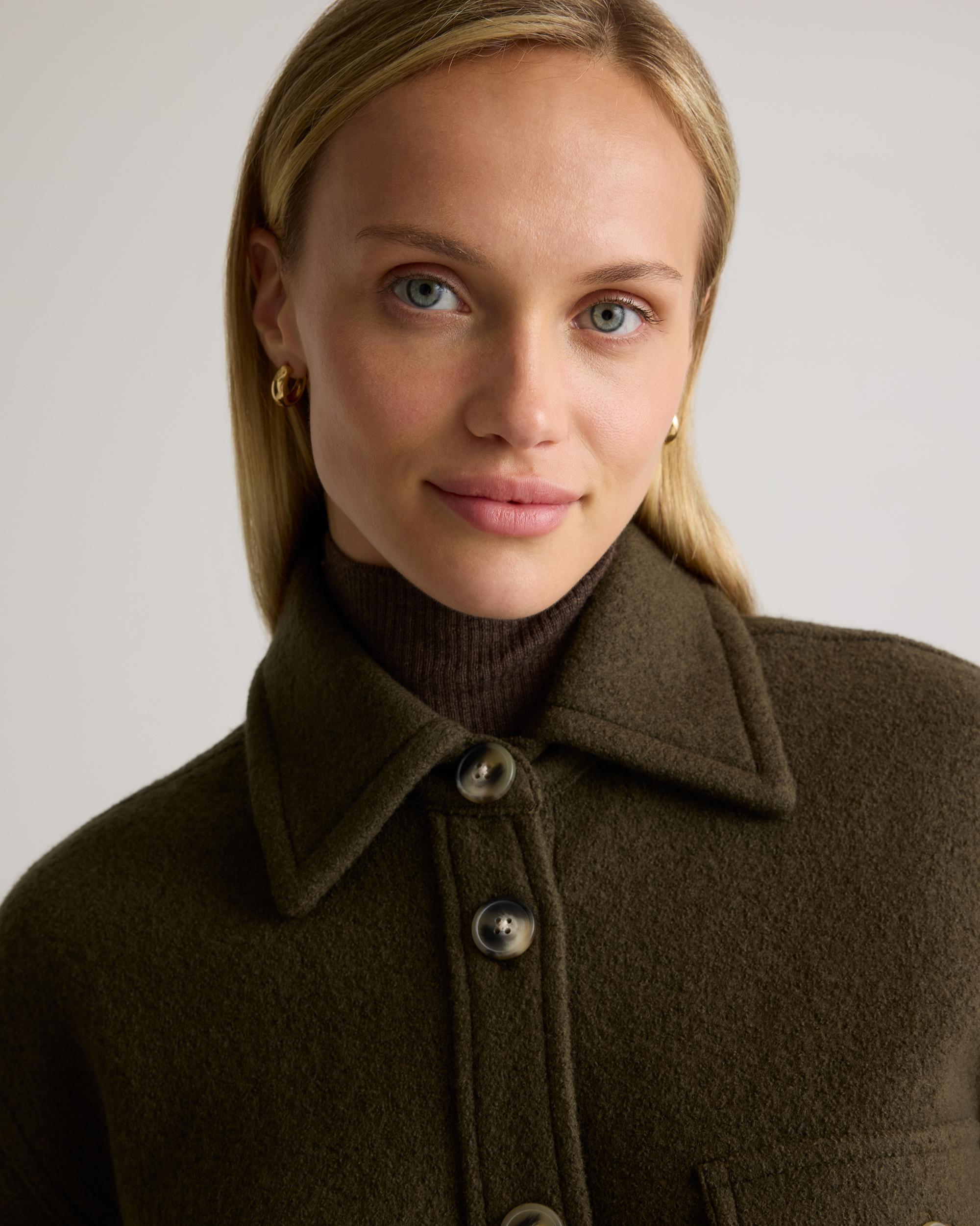 Quince | Women's 100% Merino Wool Shirt Jacket Size XL Product Image