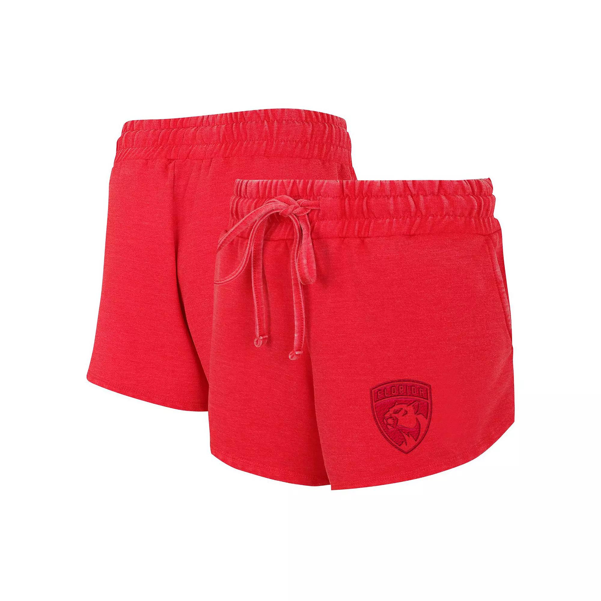 Women's Concepts Sport Red Florida Panthers Volley Fleece Shorts, Size: Medium, Pnt Red Product Image