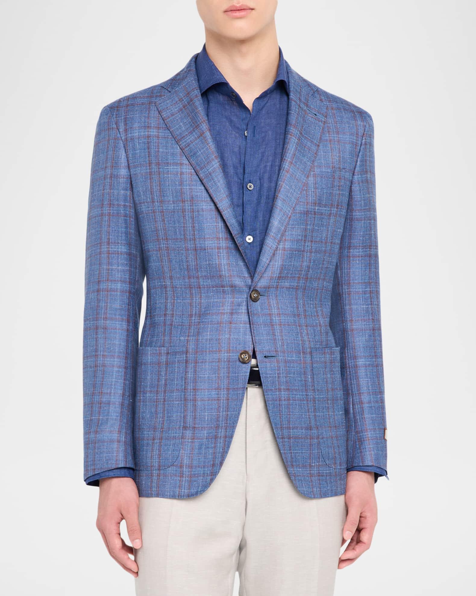 Men's Check Single-Breasted Sport Coat Product Image