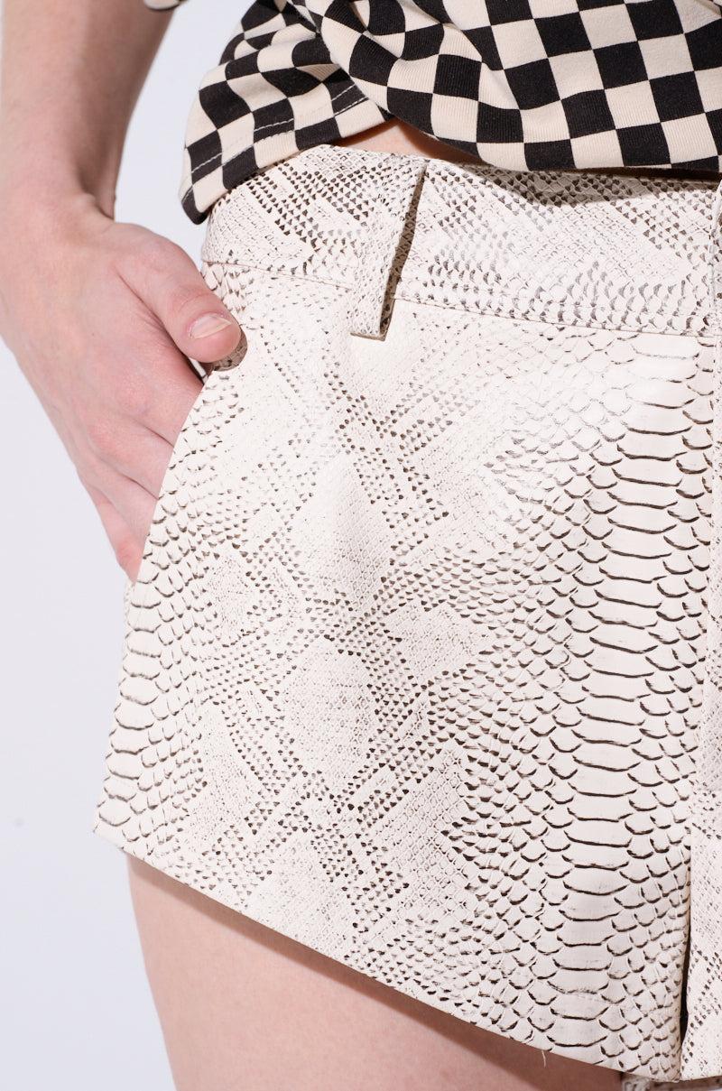 ASHTIN SNAKE PRINT MINI SHORT Product Image