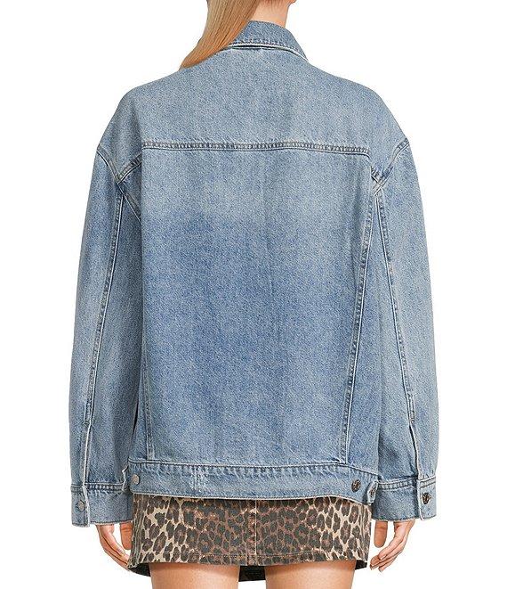 Daze Beau Boyfriend Oversized Denim Jacket Product Image