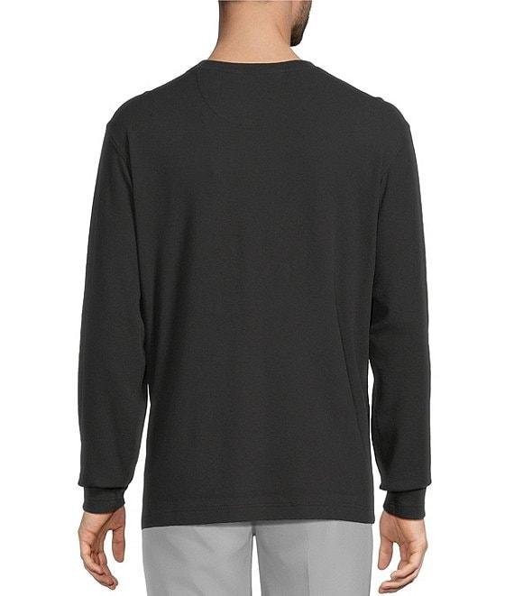 Roundtree & Yorke Long Sleeve Solid Waffle Crewneck Pullover Product Image