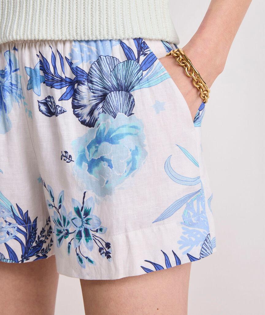 Linen Pull-On Shorts Product Image