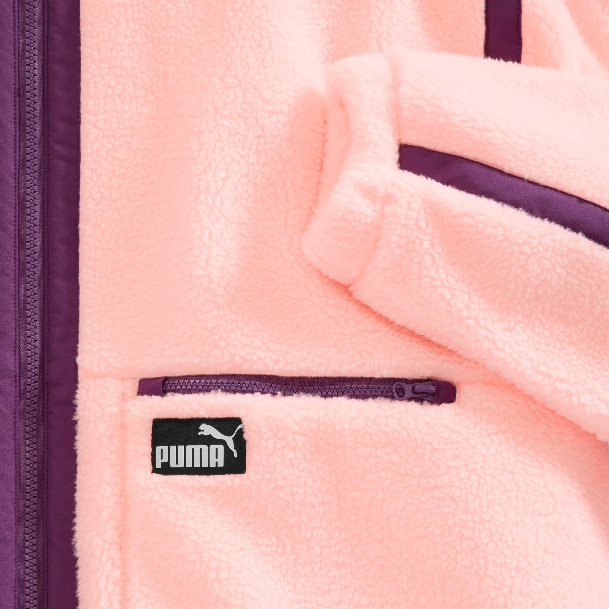 Sherpa Fleece Jacket W/ Wove Women Product Image