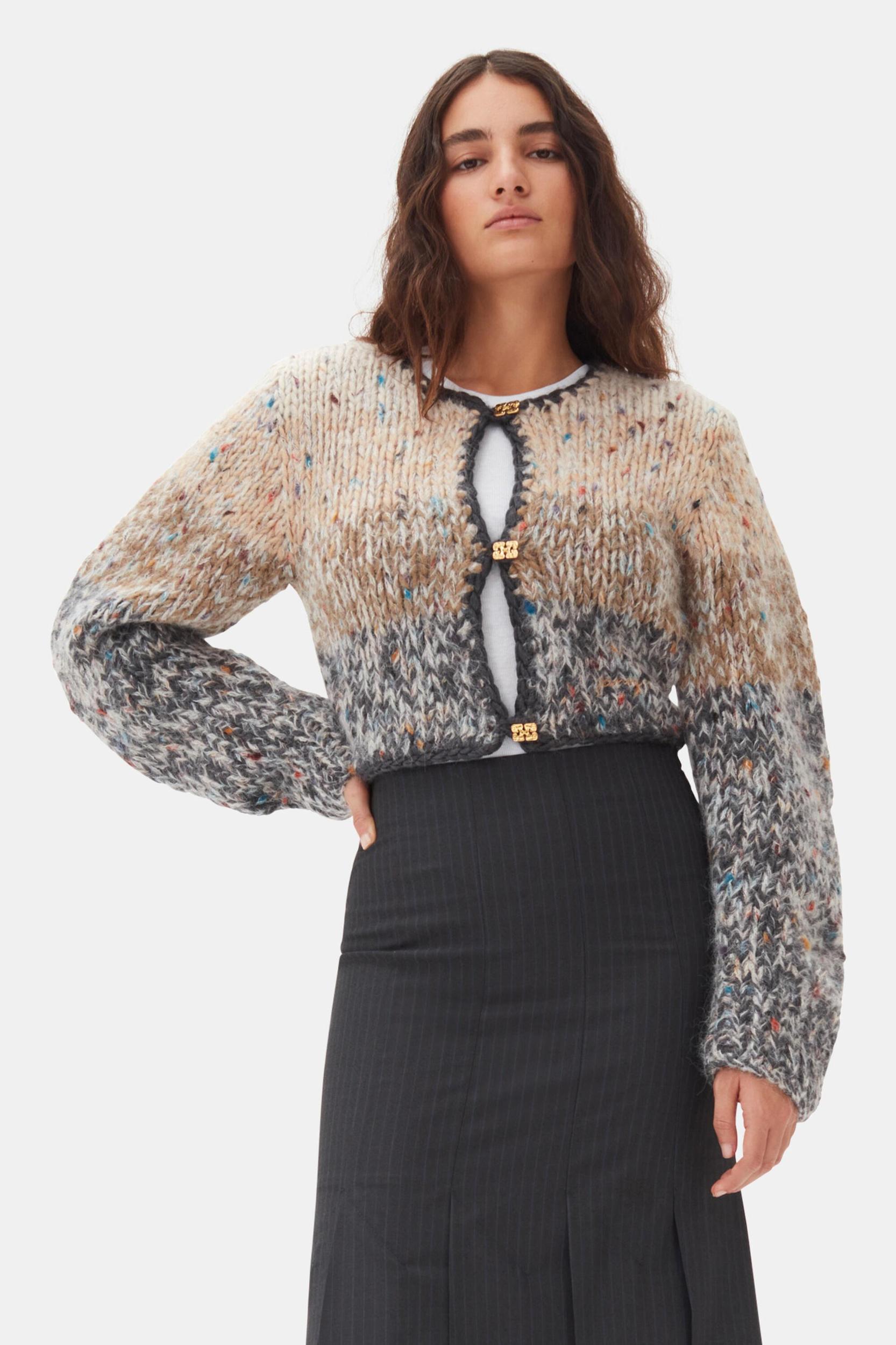 Handknit Crop Cardigan Product Image