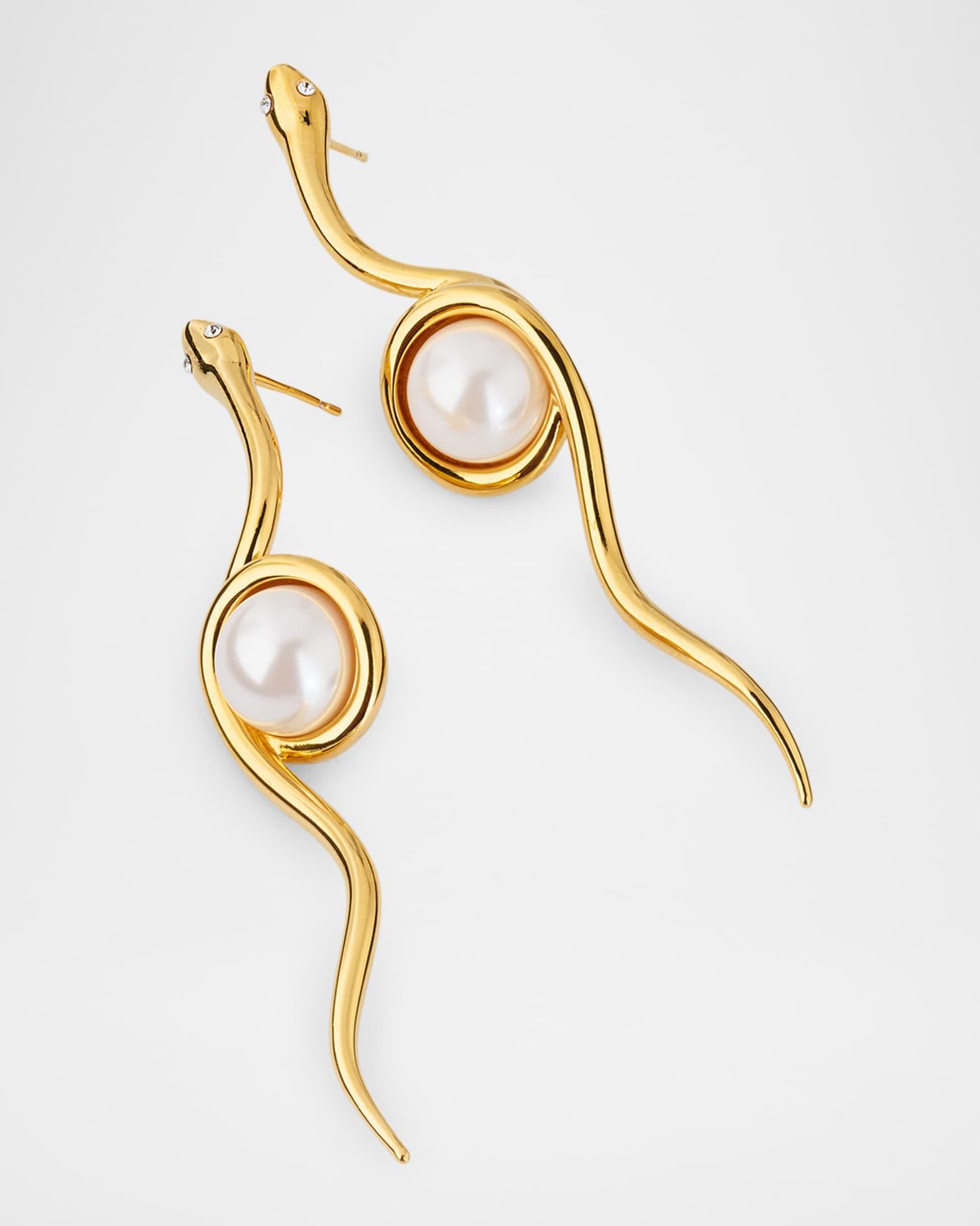 Spiral Snake Earrings Product Image