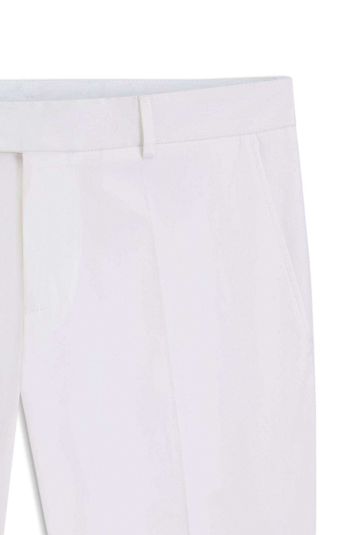 Washable slim-fit trousers in stretch cotton Product Image