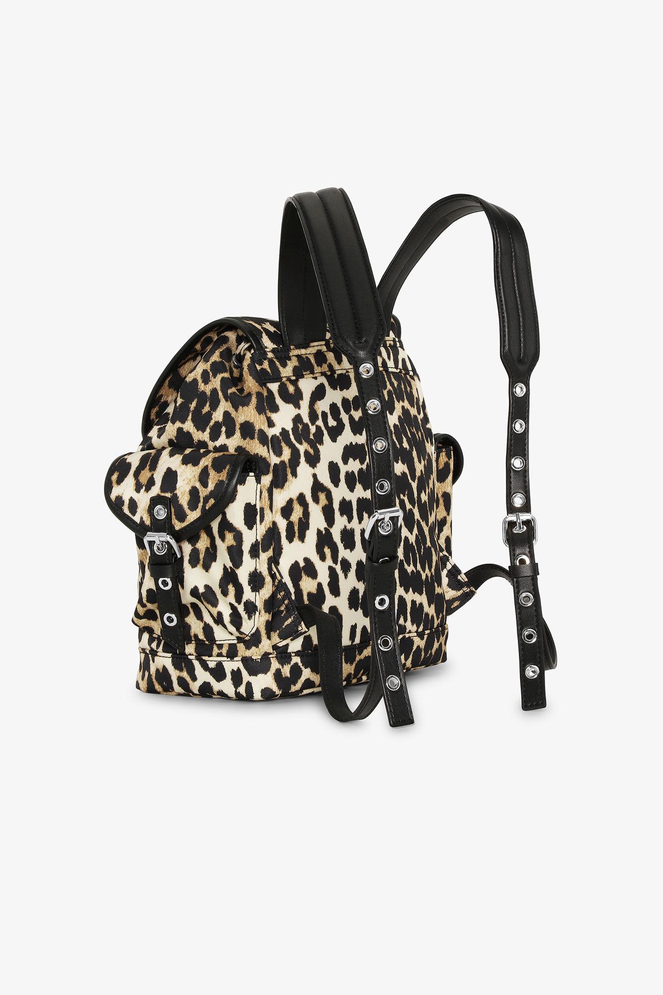 Leopard Small Nylon Bucky Backpack Product Image
