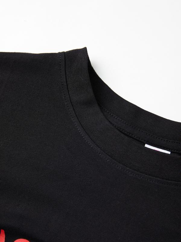 Men's Contrast Print Long Sleeve Tee Product Image