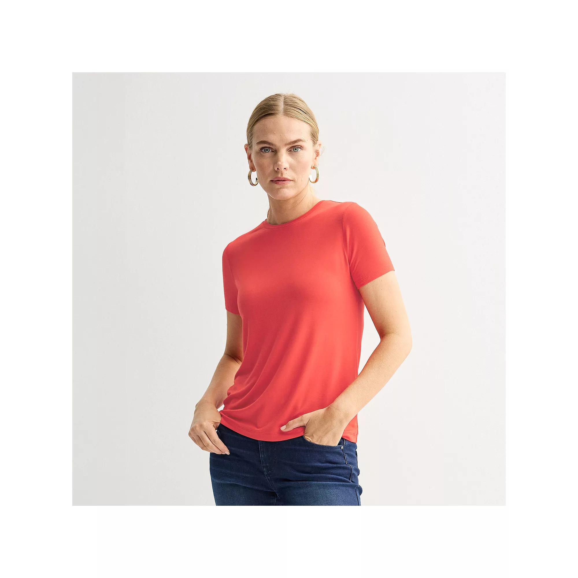 Women's Nine West Essential Crewneck Tee,  Product Image