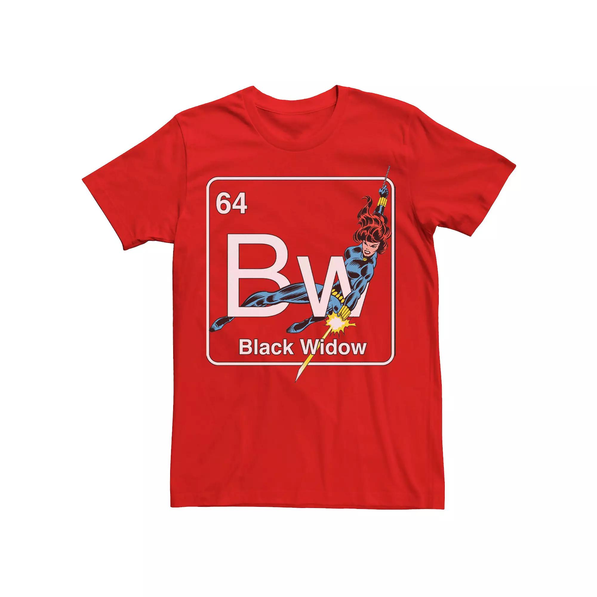 Men's Marvel Avengers Black Widow Element Tee,  Product Image