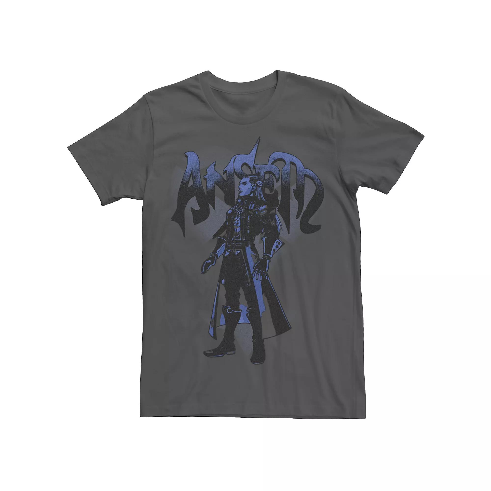 Men's Kingdom Hearts Ansem Blue Poster Tee, Size: Small, Grey Product Image
