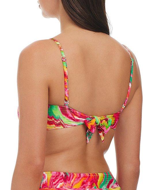 Sanctuary Reading Between The Lines Printed V-Waist High Leg Swim Bottom Product Image