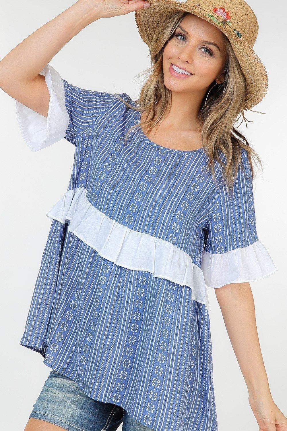 Cotton printed top Product Image