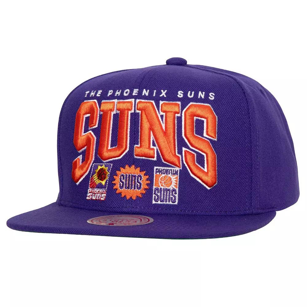 Men's Mitchell & Ness Purple Phoenix Suns Champ Stack Snapback Hat, Phx Purple Product Image