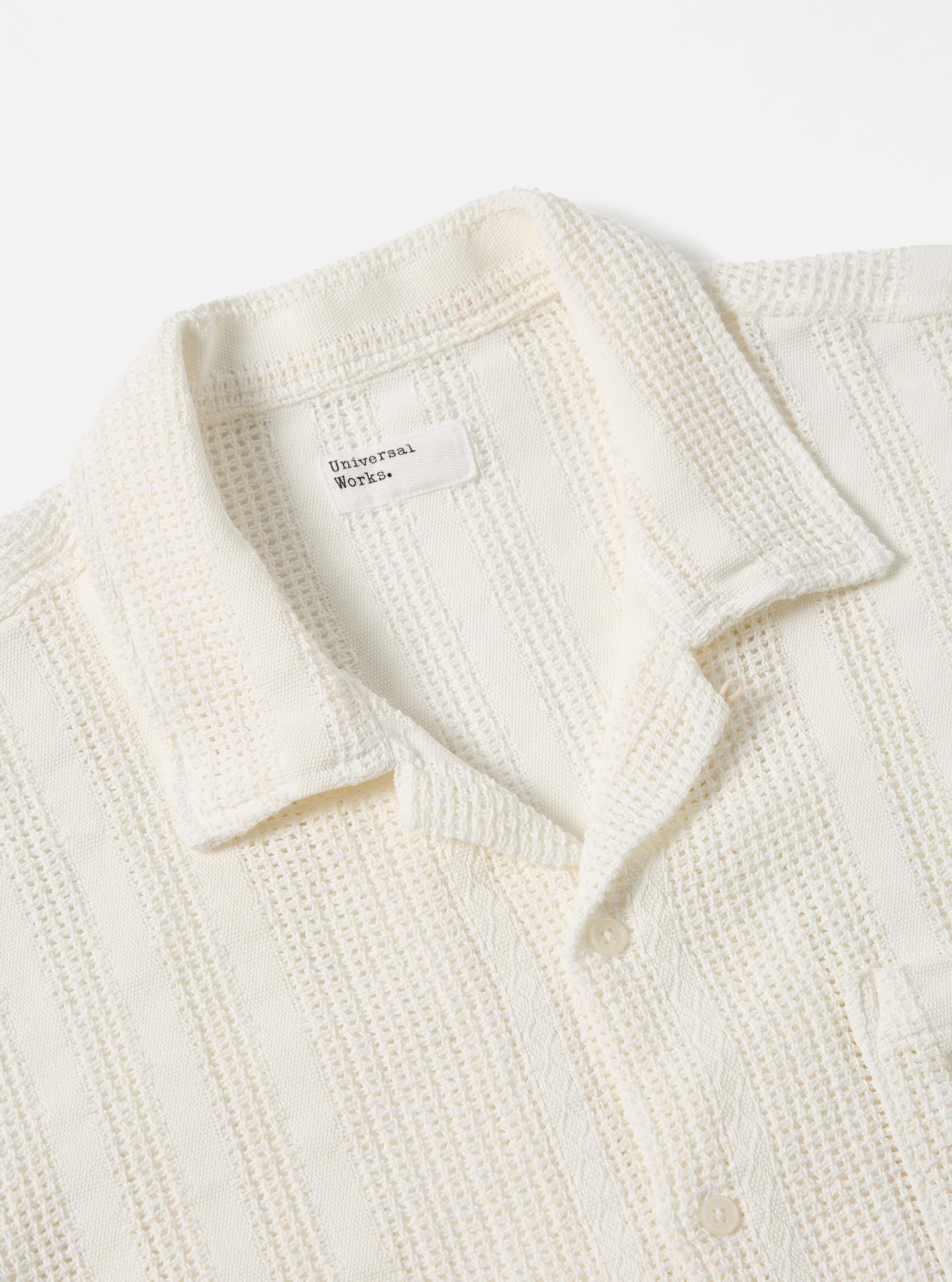 Universal Works Road Shirt in Ecru Reef Cotton Product Image