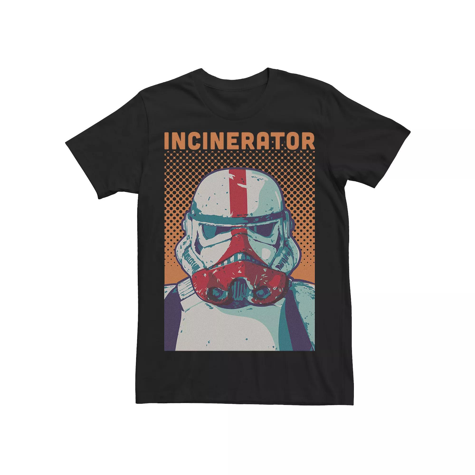 Men's Star Wars The Mandalorian Incinerator Trooper Comic Portrait Tee,  Product Image