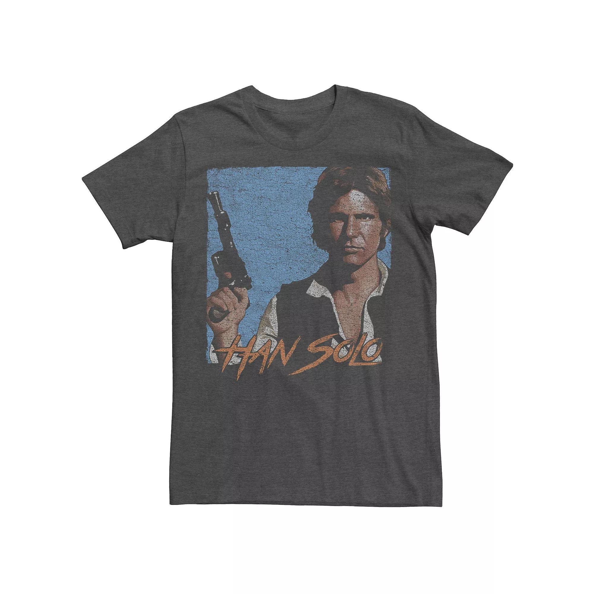 Men's Star Wars Han Solo Blaster Portrait Graphic Tee,  Product Image