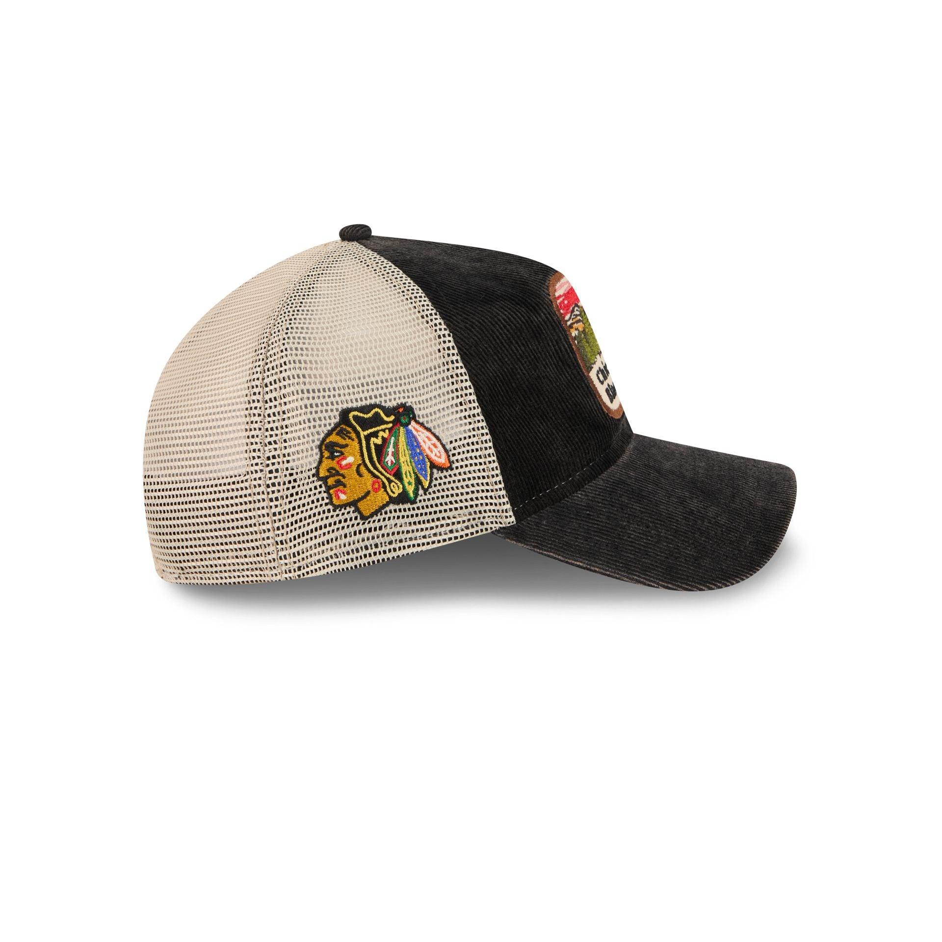 Chicago Blackhawks Vintage Landscape 9TWENTY A-Frame Trucker Hat Male Product Image