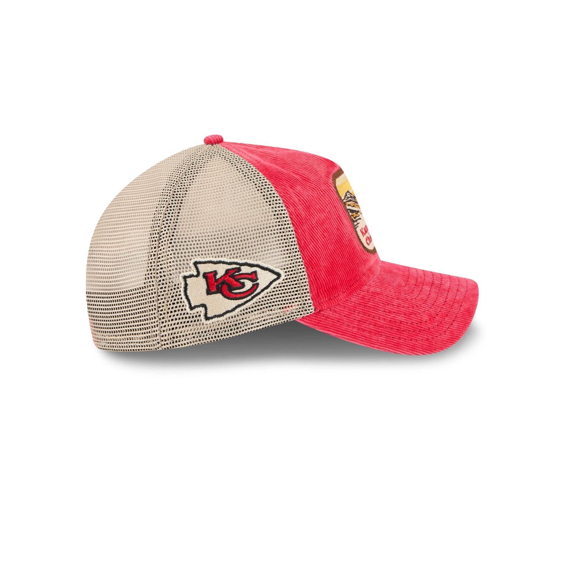 Kansas City Chiefs Vintage Landscape 9TWENTY A-Frame Trucker Hat Male Product Image