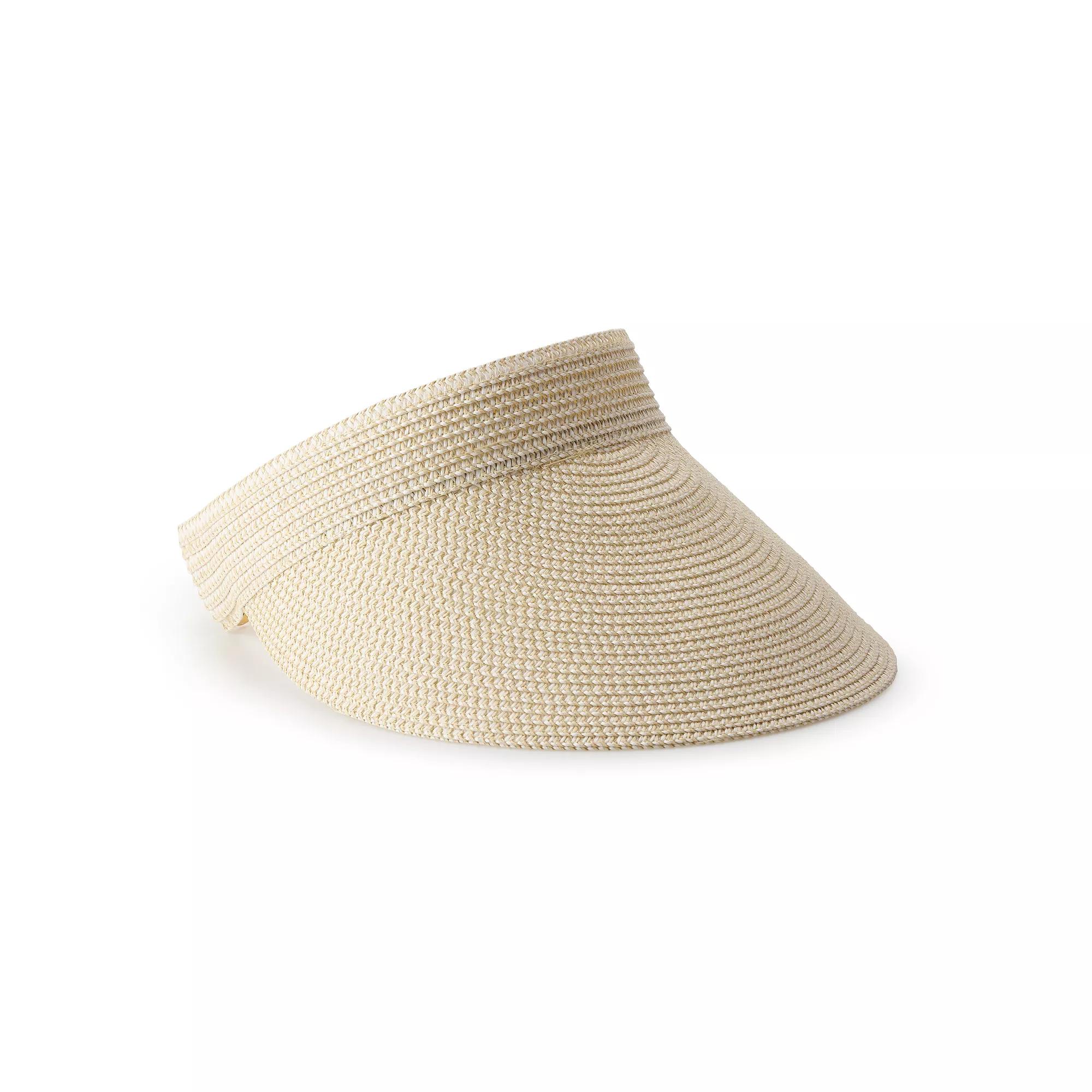 Women's Sonoma Goods For Life® Baha Woven Visor, Light Natural Product Image