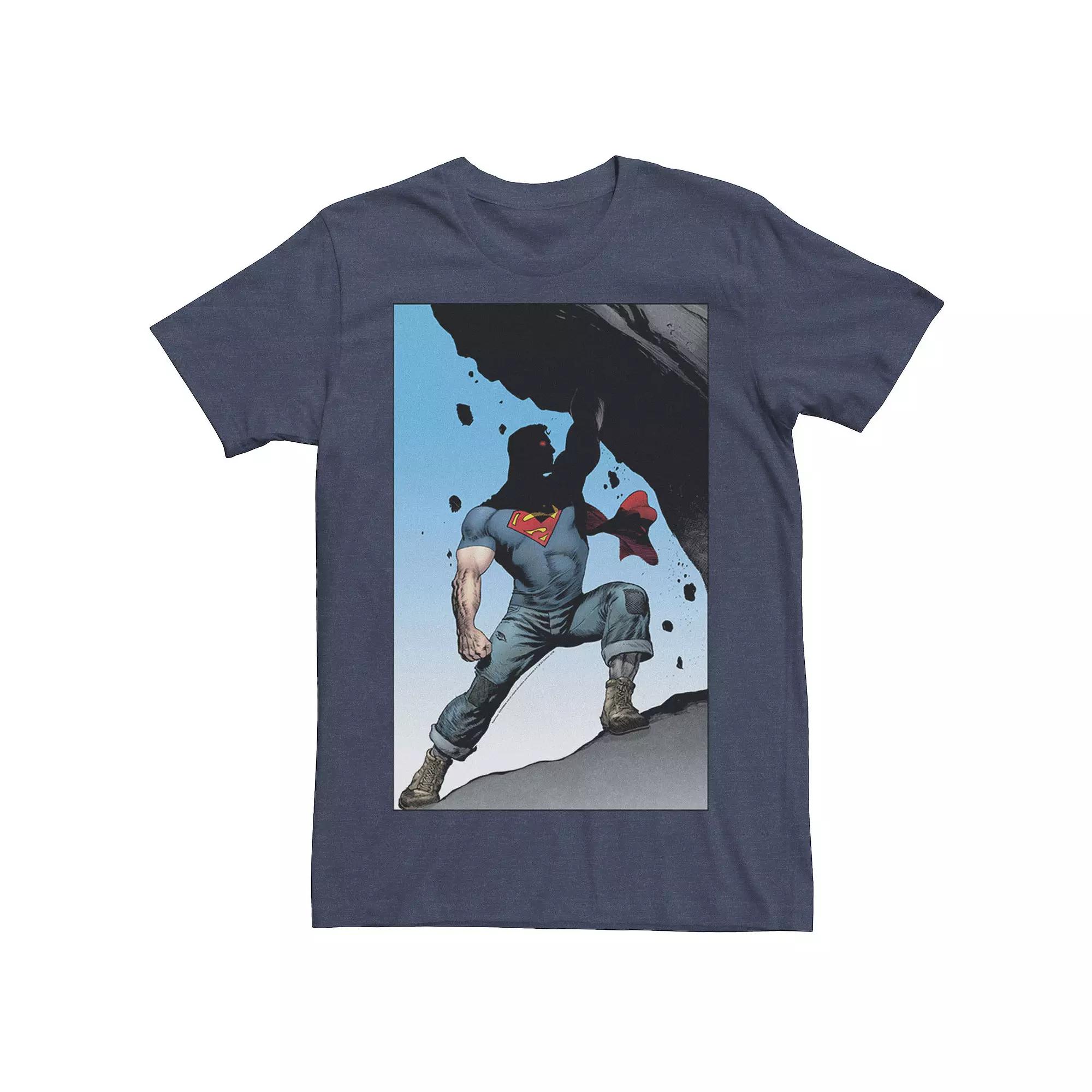Men's DC Comics Superman Power Lift Comic Poster Tee,  Product Image
