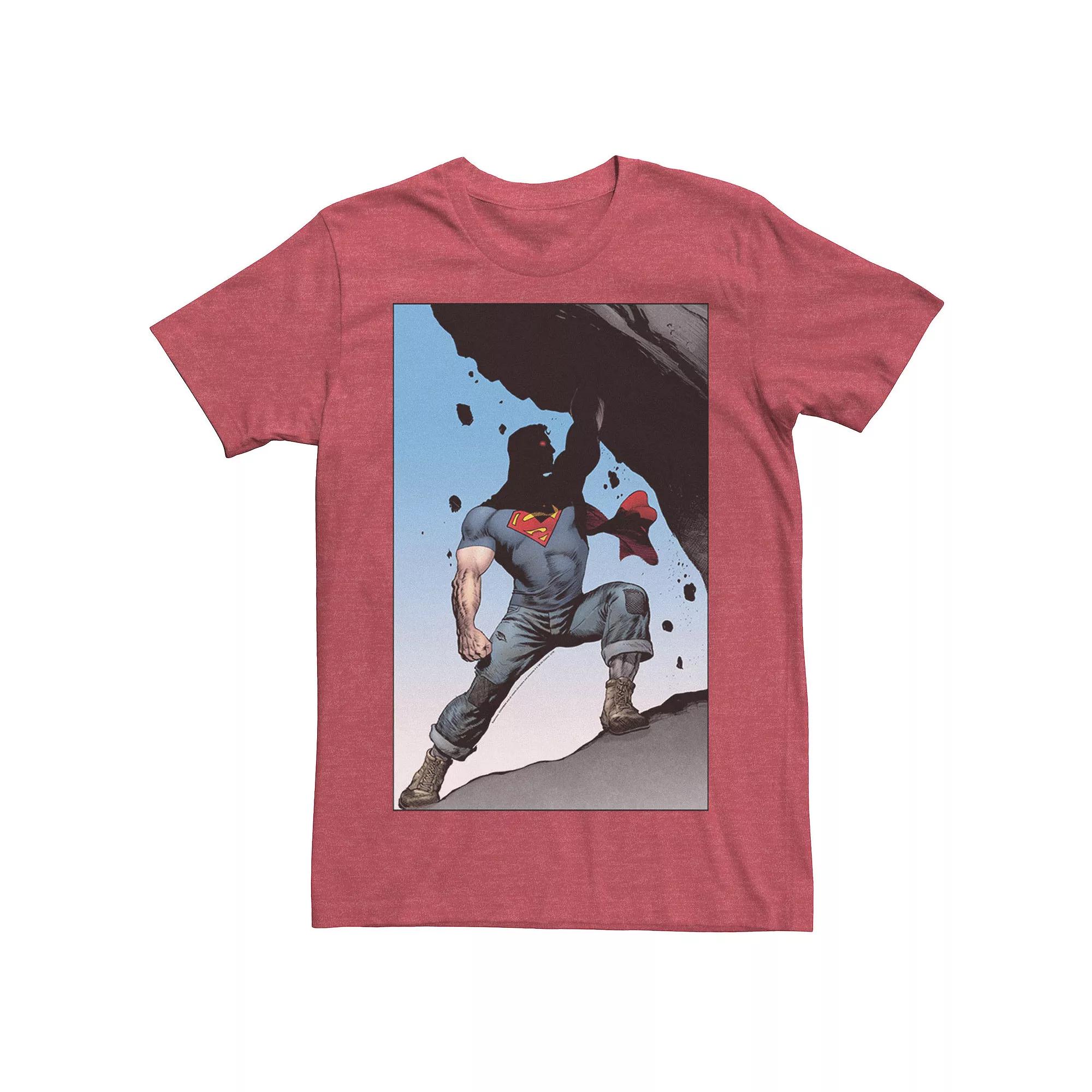 Men's DC Comics Superman Power Lift Comic Poster Tee,  Product Image