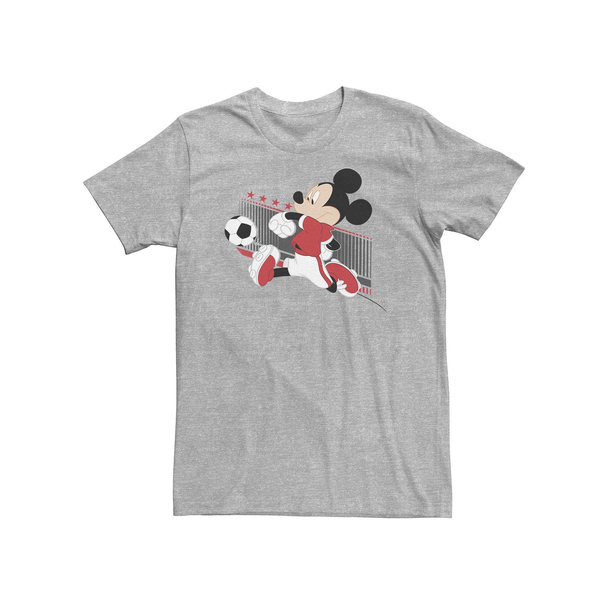 Big & Tall Disney Mickey Mouse Denmark Soccer Uniform Portrait Tee, Men's,  Product Image