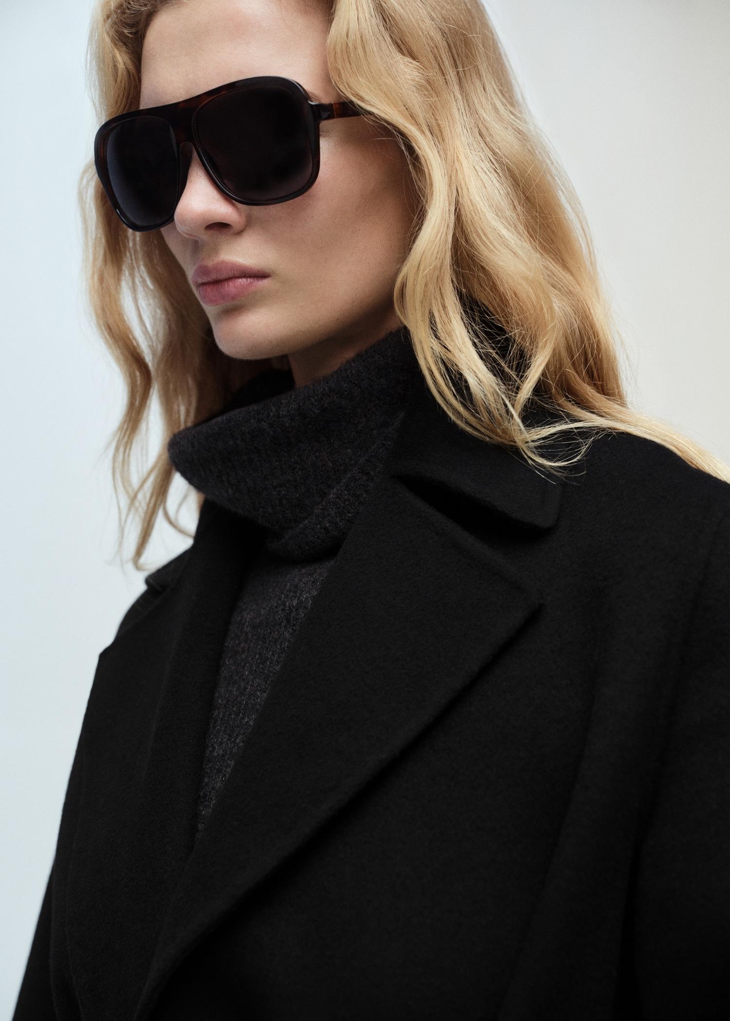 Belt handmade coat - Women | MANGO USA Product Image