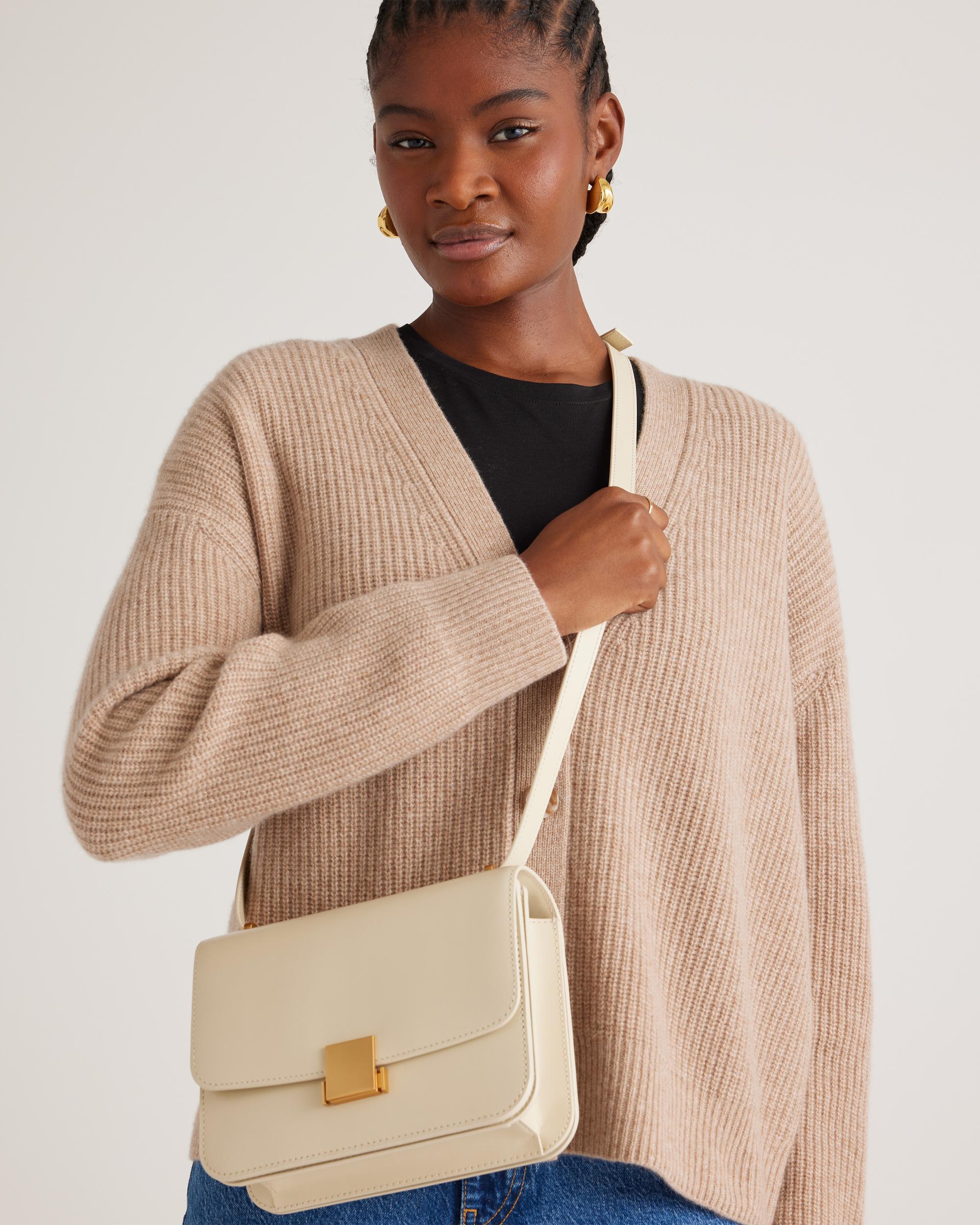 Quince | Women's Italian Leather Box Shoulder Bag Product Image