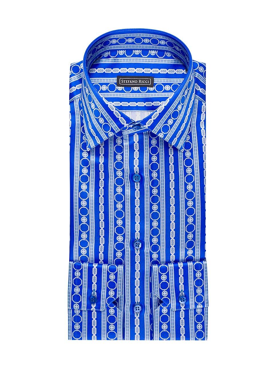 Mens Handmade Silk Dress Shirt Product Image