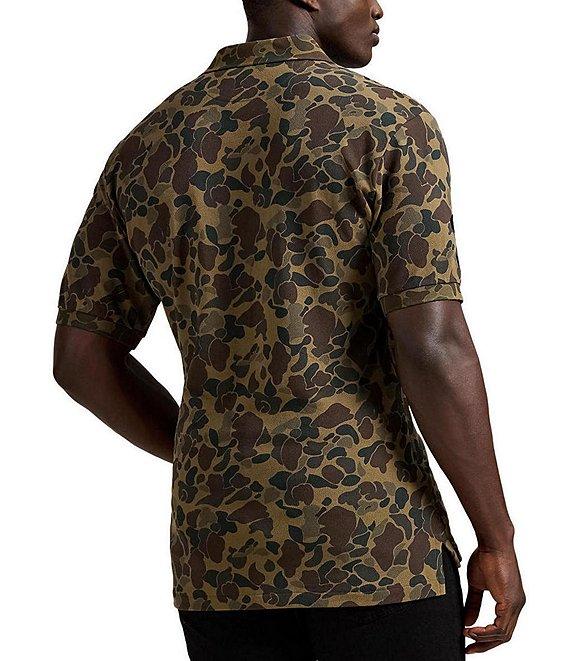 Polo Ralph Lauren Big & Tall Big Pony Camo-Print Mesh Short Sleeve Polo Shirt Product Image