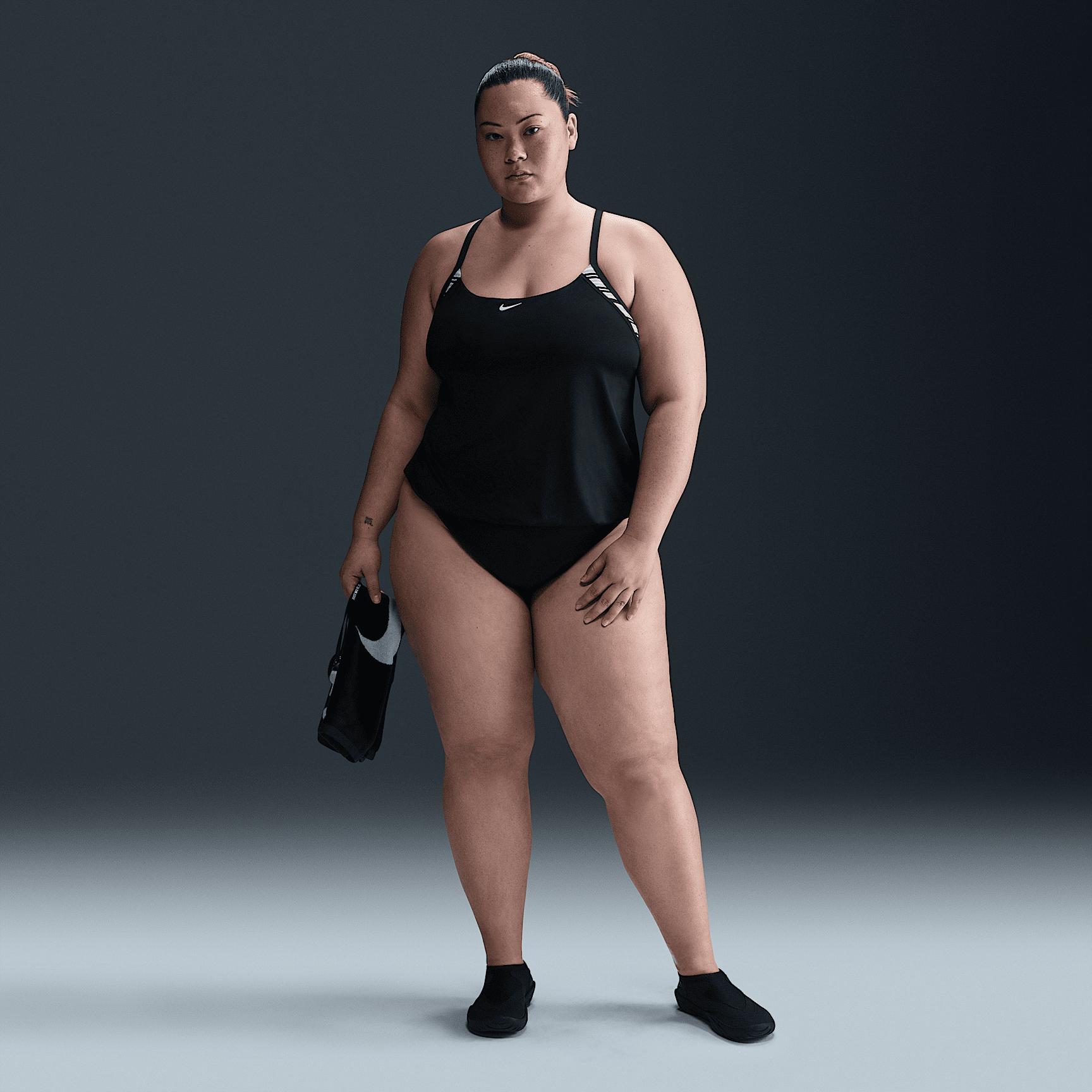 Nike Womens Swim Layered Tank Topini (Extended Sizing) | NESSF341-001 Product Image