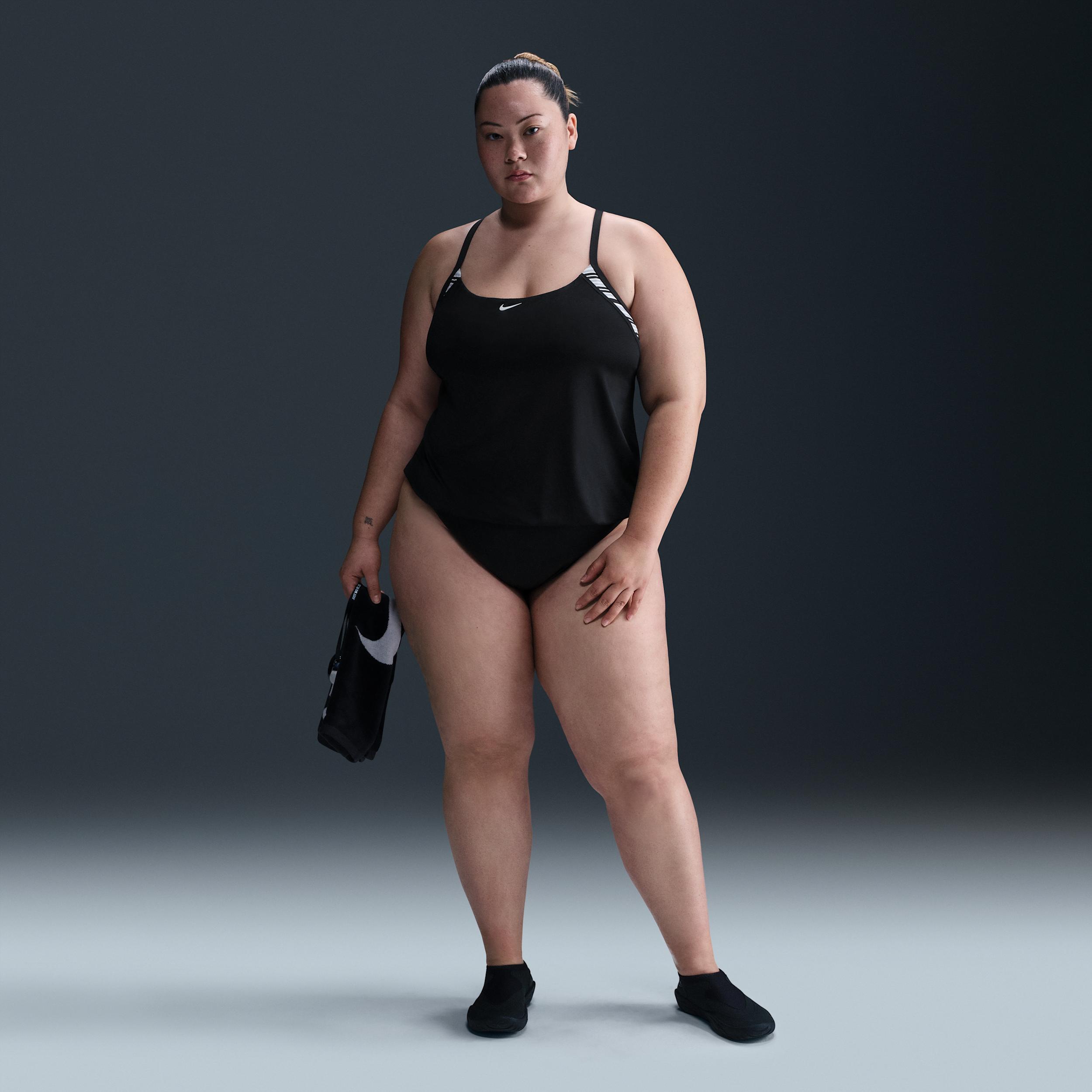 Nike Womens Swim Layered Tank Topini (Extended Sizing) | NESSF341-001 Product Image