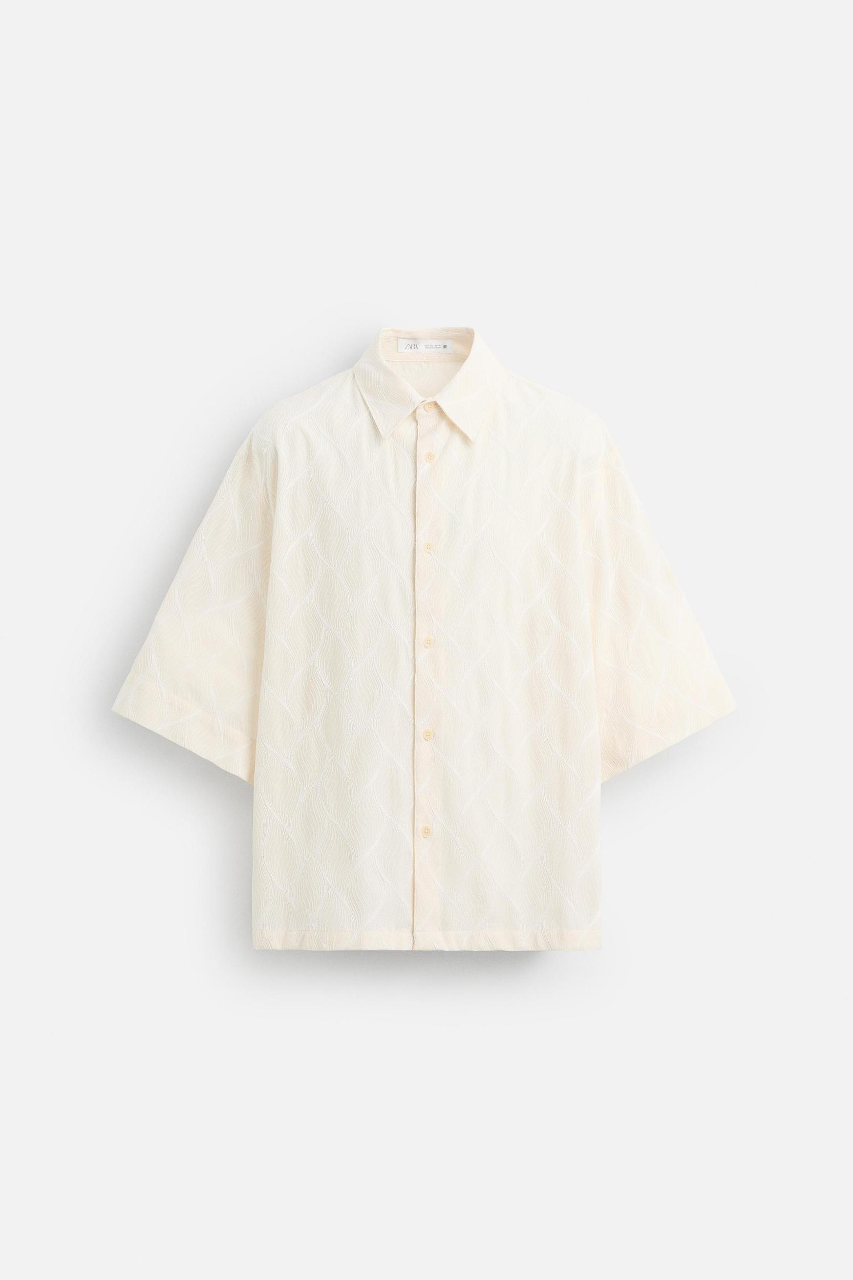 WAVY EMBROIDERED SHIRT Product Image