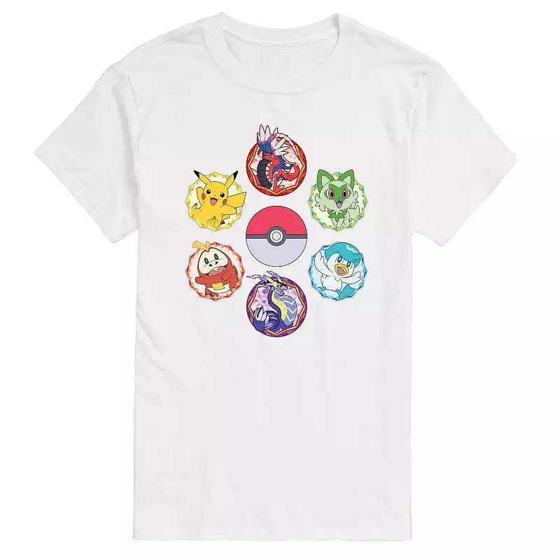 Big & Tall Pokemon Sparkle Badge Portraits Graphic Tee, Men's,  Product Image