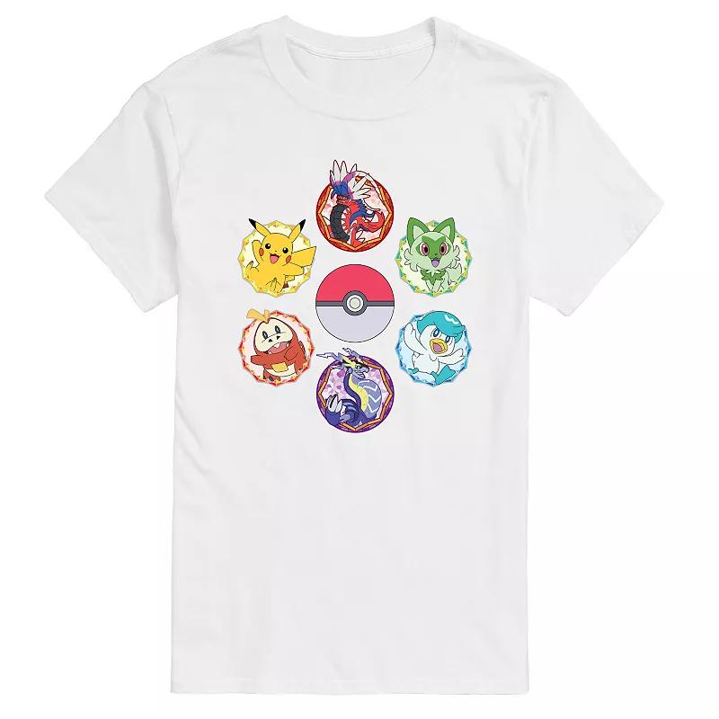 Big & Tall Pokemon Sparkle Badge Portraits Graphic Tee, Men's,  Product Image
