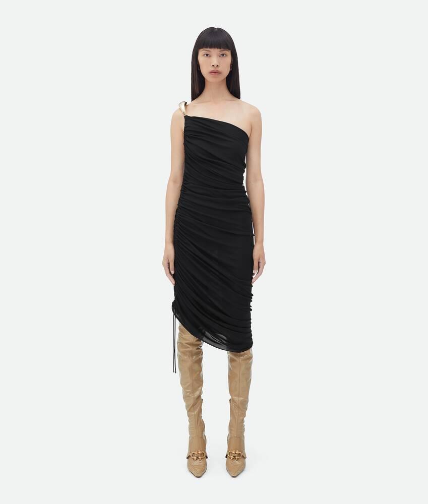 Women's Viscose Jersey Dress in Black Product Image