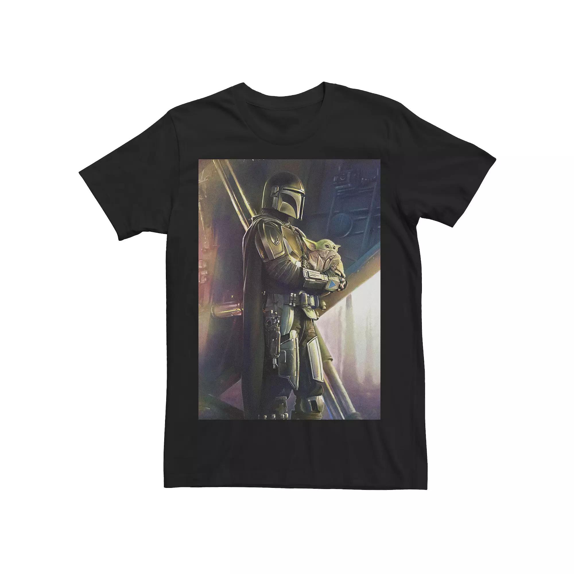 Men's Star Wars: The Mandalorian The Child and Mandalorian Poster Tee,  Product Image