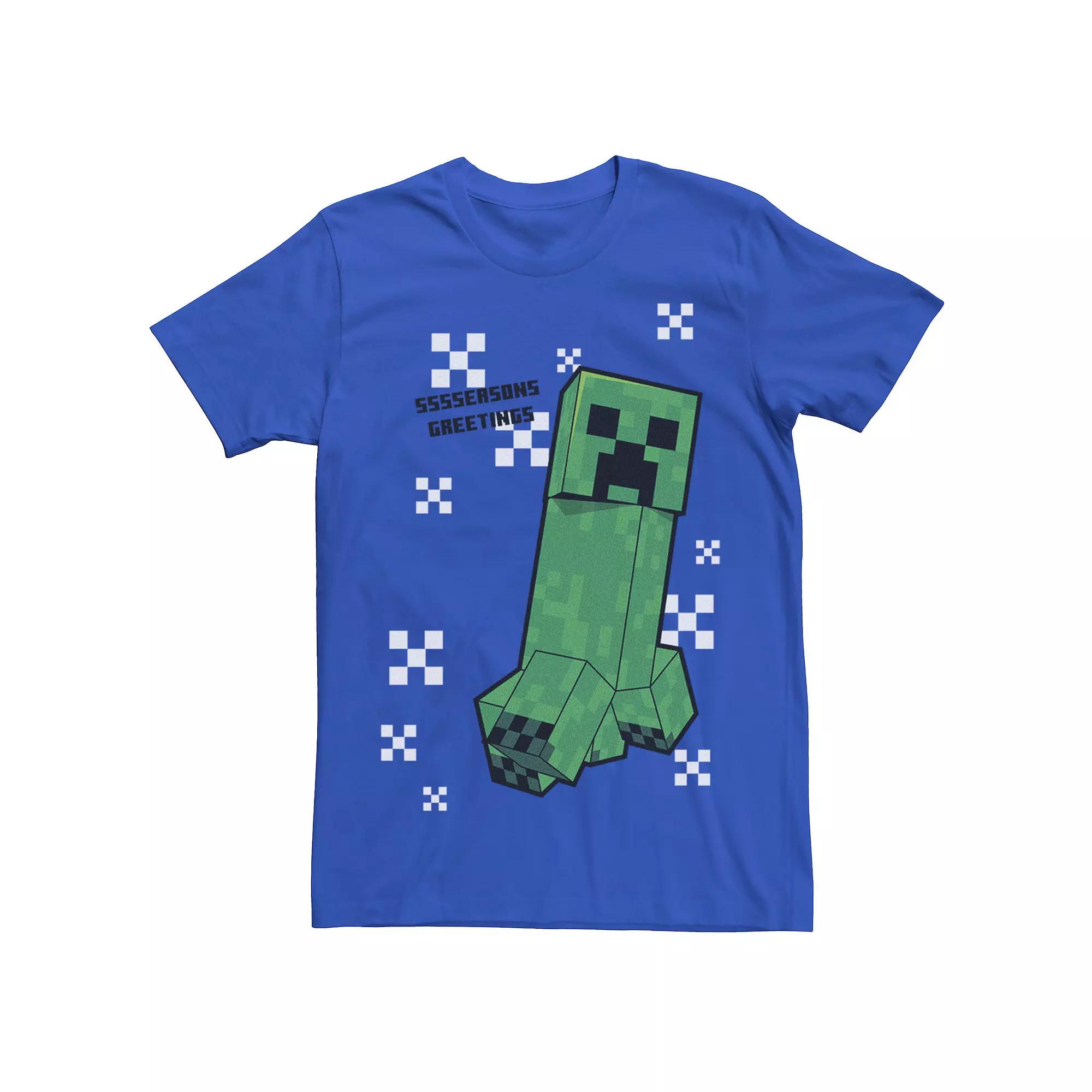 Men's Minecraft Creeping Through The Snow Tee,  Product Image