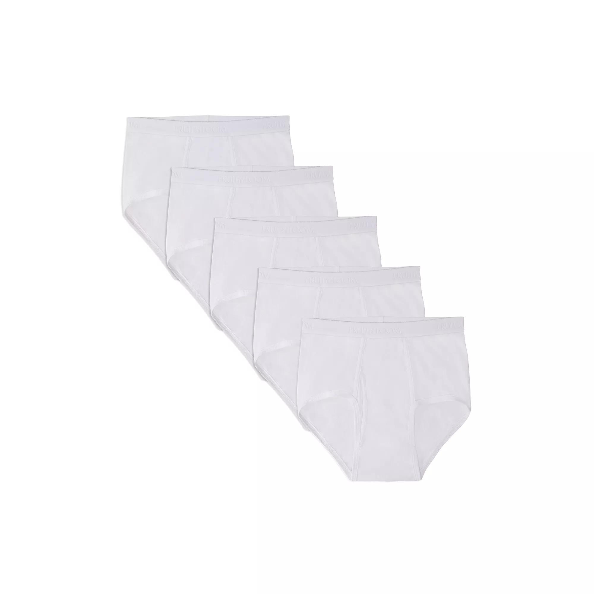 Men's Fruit of the Loom® 6-Pack Premium Briefs Set, Size: XL, White Product Image