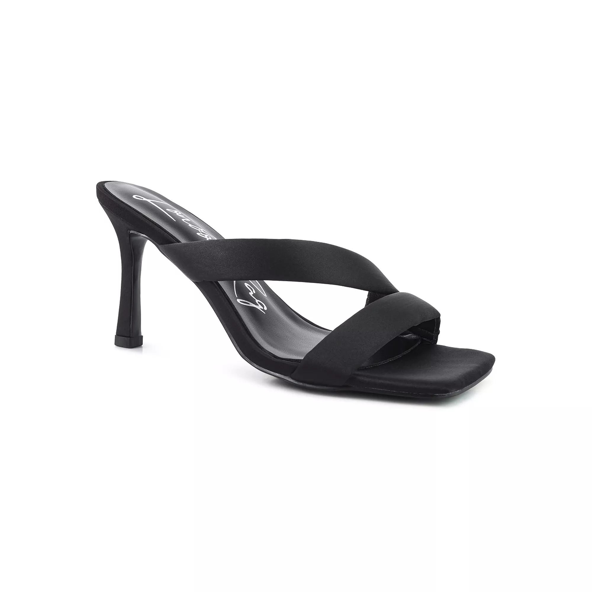 London Rag Spice Up Women's Cross Strap Heels,  Product Image