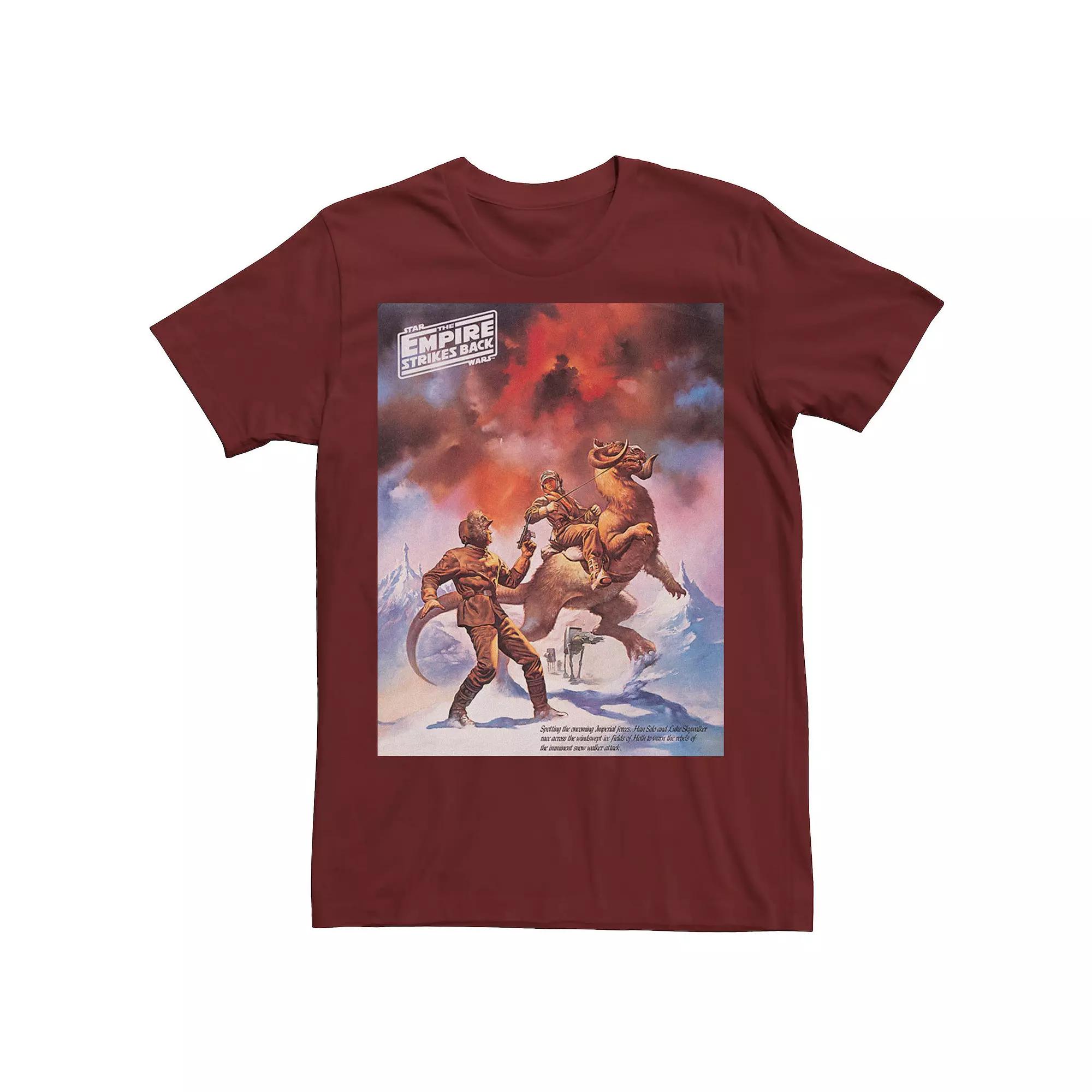 Men's Star Wars Empire Strikes Back Hoth Vintage Poster Tee,  Product Image