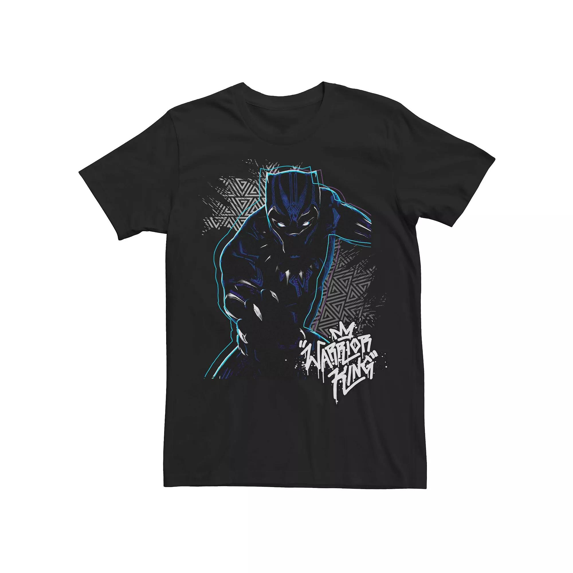 Men's Marvel Black Panther Warrior King Portrait Tee, Size: Large Product Image