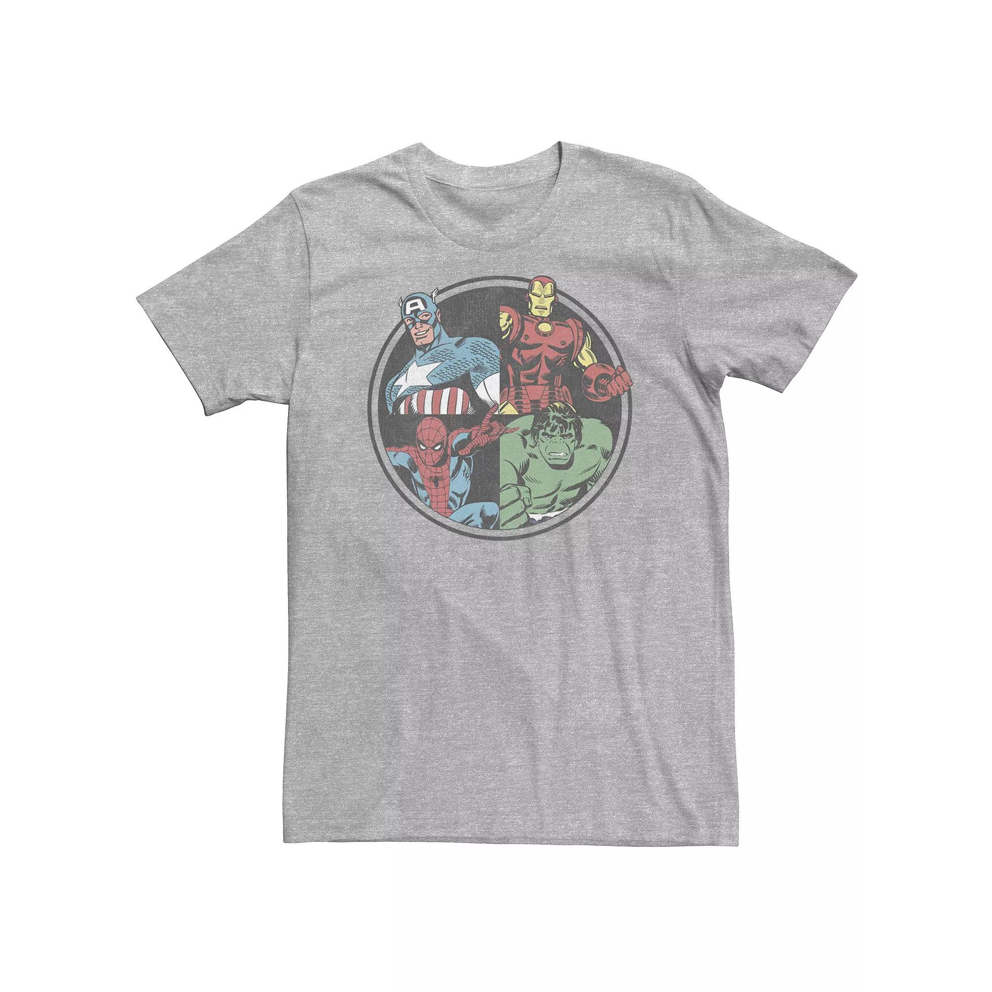 Big & Tall Marvel Avengers Classic Circle Group Shot Poster Tee, Men's,  Product Image