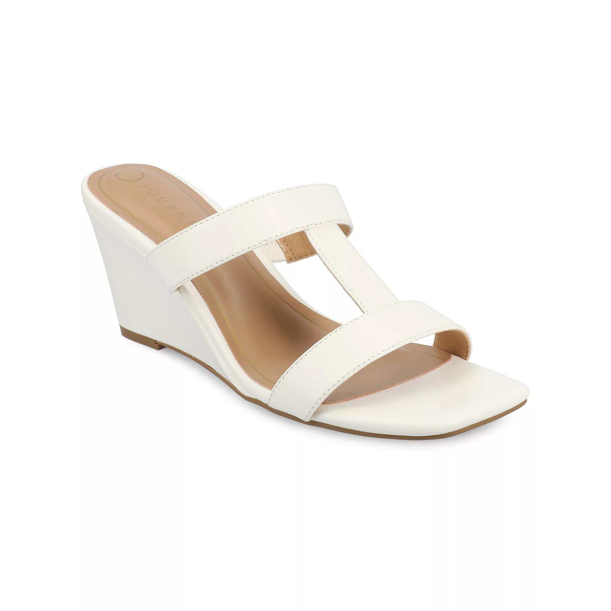 Journee Clodie Women's Slip-On Wedge Sandals,  Product Image