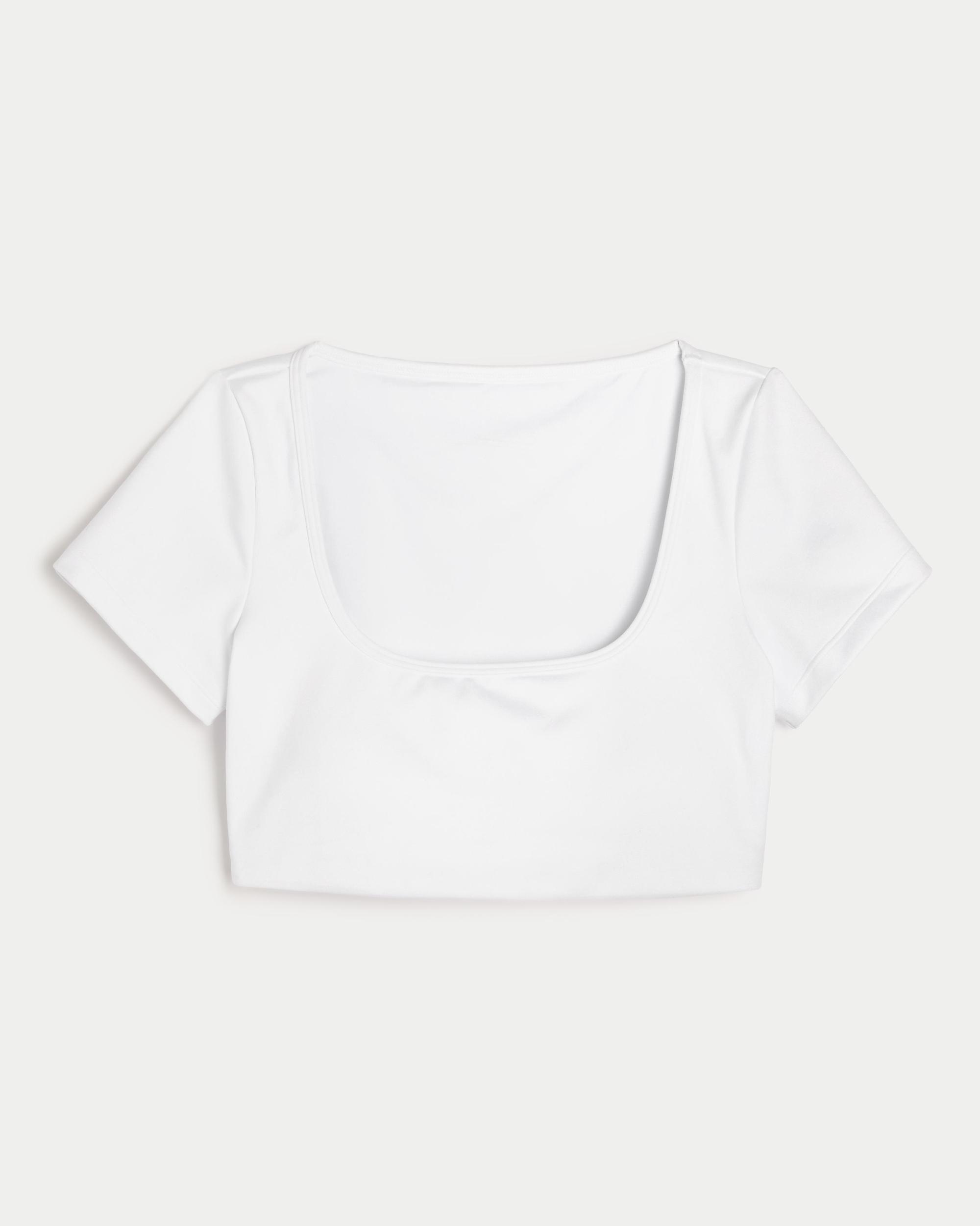 Gilly Hicks Active Recharge Crop Square-Neck Top Product Image