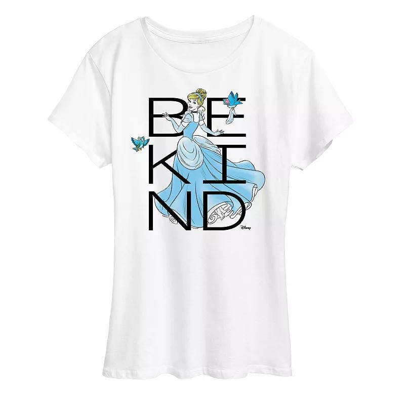 Disney Princess Cinderella Women's Be Kind Graphic Tee,  Product Image